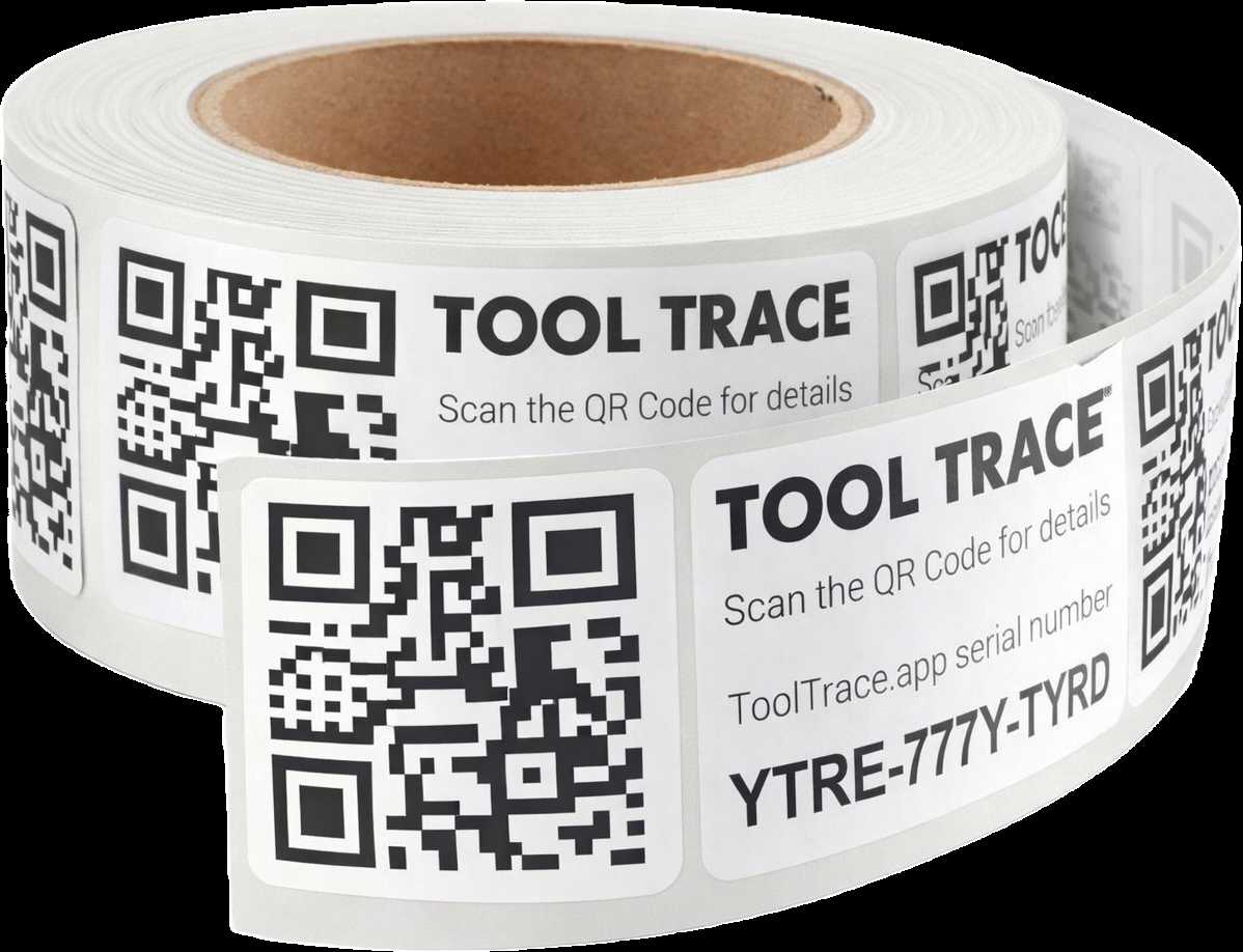 TOOL TRACE QR Code Sticker Roll
